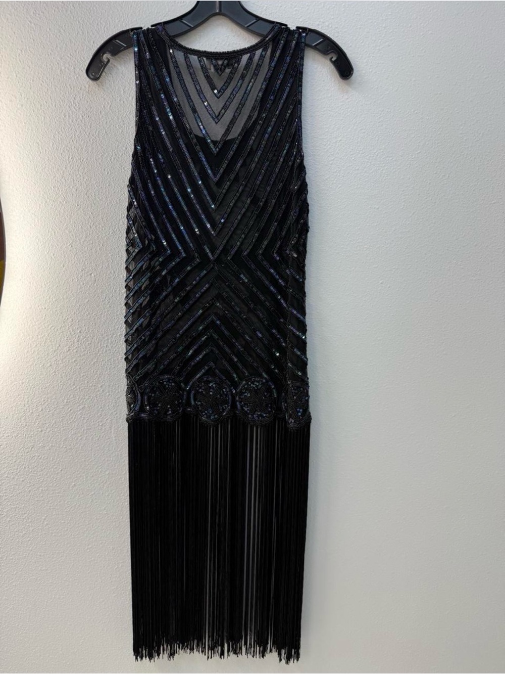 Unique Vintage Flapper Dress Mini dress Sz L - Picture 2 of 3